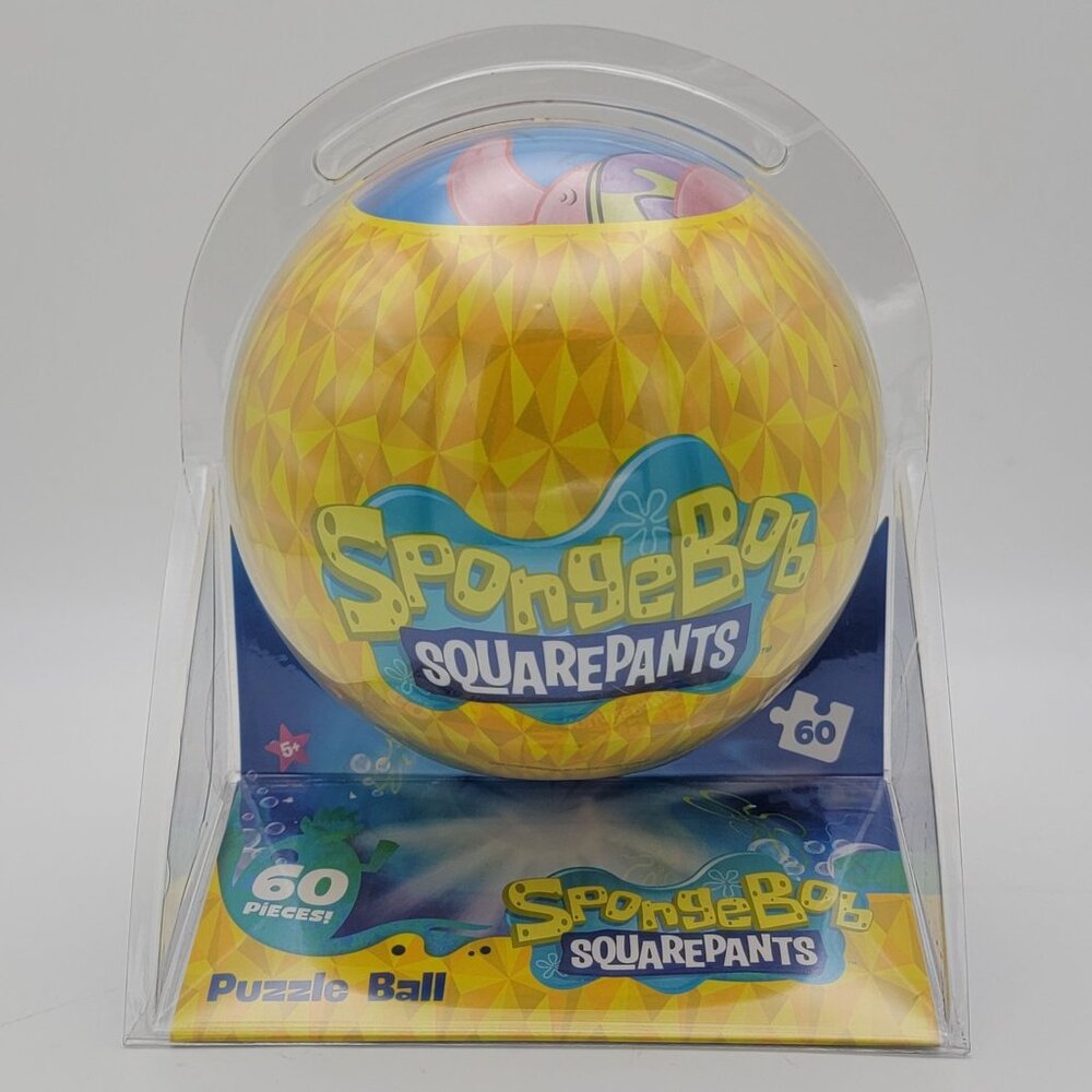 SpongeBob SquarePants 60-Piece Puzzle Ball – Prime 3D – New in Package (2024)